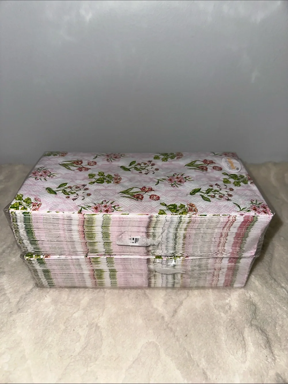 Celebrate THE HOME 32 x 2 pk Garden Bouquet Pink White Green Red Guest Towel